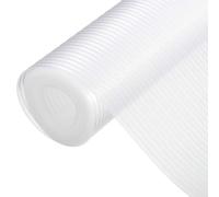 sourcing map Shelf Liners for Kitchen Cabinets, 19.7 Inch x 9.8 FT Non-Slip Non Adhesive Cabinet Liner, EVA Transparent Drawer Liner