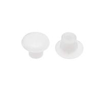 sourcing map Shelf Peg Hole Plugs 5mm Dia Clear White Plastic Tube Cover for Nail Cabinet Button Bracket Cupboard Bookshelf Bookcase Adjustable Shelf Closet 100Pcs