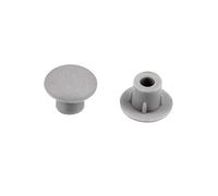 sourcing map Shelf Peg Hole Plugs 5mm Dia Gray Plastic Tube Cover for Nail Cabinet Button Bracket Cupboard Bookshelf Bookcase Adjustable Shelf Closet, 100Pcs