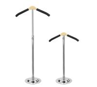 sourcing map Shirt Display Stand, 2Pcs - Stainless Steel Adjustable Shoulder Stand, Flexible Portable Women T-Shirt Rack, for Clothing Garment Coat Retail (Black, 15.75'')