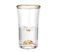 sourcing map Shot Glasses 0.5oz Polystyrene Shot Glasses with Gold Mountain Glasses for Spirits Liquors