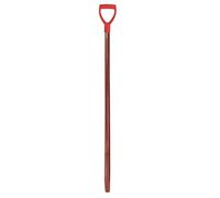 sourcing map Shovel Handle Replacement 47.24" x 1.38" Wooden Long D Handle Shovels with D Grip Garden Accessories for Digging Raking Tool,Red