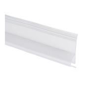 sourcing map Shower Door Side Seal, H-Type Shower Door Sweep for 1/2" Glass 197" Long Silicone Frameless Glass Seal Strip, Stop Leak and Create A Water Barrier for Bathroom Office, Clear