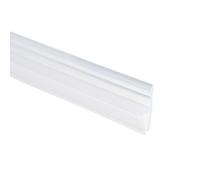 sourcing map Shower Door Side Seal, H-Type Shower Door Sweep for 1/4" Glass 197" Long Silicone Frameless Glass Seal Strip, Stop Leak and Create A Water Barrier for Bathroom Office, Clear