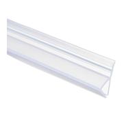 sourcing map Shower Door Side Seal, Widen H-Type Shower Door Sweep for 5/16" Glass 197" Long Silicone Frameless Glass Seal Strip, Stop Leak and Create A Water Barrier for Bathroom Office, Clear