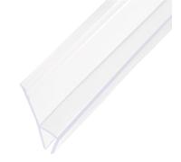 sourcing map Shower Door Side Seal, WidenH-Type Shower Door Sweep for 7/16" Glass 86.5" Long Silicone Frameless Glass Door Seal Strip, Stop Shower Leaks, Clear
