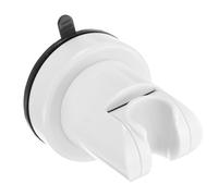 sourcing map Shower Head Holder, Suction Cup Shower Head Holder, Handheld Removable Showerhead and Wall Mounted Suction Bracket (Round, White)