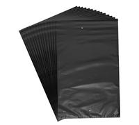 sourcing map Shrink Wrap Bags,100Pcs 13 x 20 Inches Black POF Heat Shrink Wrap Bags for Packaging Gift Baskets, Soap,Bath Balls,Candles, Stationery, Cosmetics and Homemade DIY Crafts