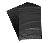 sourcing map Shrink Wrap Bags,100Pcs 14 x 20 Inches Black POF Heat Shrink Wrap Bags for Packaging Gift Baskets, Soap,Bath Balls,Candles, Stationery, Cosmetics and Homemade DIY Crafts