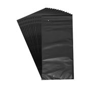 sourcing map Shrink Wrap Bags,50Pcs 6 x 12 Inches Black POF Heat Shrink Wrap Bags for Packaging Gift Baskets, Soap,Bath Balls,Candles, Stationery, Cosmetics and Homemade DIY Crafts