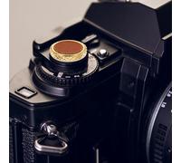 sourcing map Shutter Button (Brown) - Upscale Delicate, Camera Soft Release Button Brass Threaded Soft Release, for Fuji