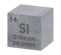 sourcing map Silicon Cube, 0.5 Inch High Density Metal Element Cube Metal Density Cube for Chemical Elements Collection Science Education Experiment Application, Silver