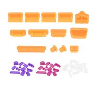 sourcing map Silicone Anti-Dust Port Stopper Plug Cover 4 Colors for PC Laptop Notebook Computers 4 Sets (13pcs/Set)