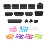 sourcing map Silicone Anti-Dust Port Stopper Plug Cover for PC Laptop Notebook Computers 8 Sets (13pcs/Set)