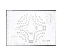 sourcing map Silicone Baking Mat, 20 x 28 Inch Non Stick Pastry Mat Sheet, Counter Mat Reusable Oven Baking Mat for Pastry Rolling Dough with Measurements, Black