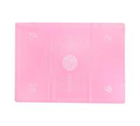 sourcing map Silicone Baking Mat, 20 x 28 Inch Non Stick Pastry Mat Sheet, Counter Mat Reusable Oven Baking Mat for Pastry Rolling Dough with Measurements, Pink
