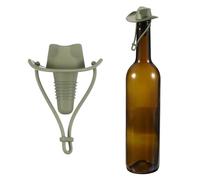 sourcing map Silicone Cowboy Hat Wine Stopper, Reusable Fun Wine Stoppers Airtight Leak-Proof Bottle Plug Novelty Beer Beverage Glass Bottle Stopper for Bar Holiday Party, Olive Green