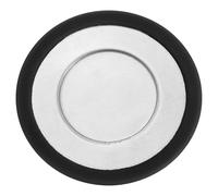 sourcing map Silicone Cup Cover, Silicone Lids for Mugs, Tea Pots, Flexible Mug Tea Infuser Steeper, Black/Silver