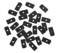 sourcing map Silicone End Caps, 60Pcs 6mm - Silicone Plug Fit for Corset Polyester Boning for Sewing, for Wedding Dress, Bridal Gown (Black)