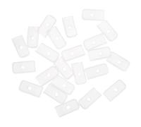 sourcing map Silicone End Caps, 60Pcs 6mm - Silicone Plug Fit for Corset Polyester Boning for Sewing, for Wedding Dress, Bridal Gown (White)