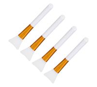 sourcing map Silicone Epoxy Brushes White Applicator DIY Brush for Making Epoxy Tumbler, Pack of 4