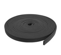 sourcing map Silicone Foam Seal Strip, 0.2" x 0.6" x 16.4 Ft Square Solid Weather Stripping Sponge Rubber Bar for Door Window DIY Gasket Automotive, Black