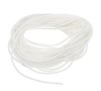 sourcing map Silicone Foam Seal Strip, 1.2mm(0.05") Dia 5.5 Meters(18.04 Ft) Long Sponge Rubber Weather Seal Strip Round Rubber Cord Solid for DIY Warehouse, Pads, Foam Tubing, Crafts - White