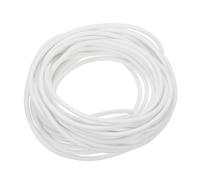 sourcing map Silicone Foam Seal Strip, 3.5mm(0.14") Dia 4 Meters(13.12 Ft) Long Sponge Rubber Weather Seal Strip Round Rubber Cord Solid for Machinery and Industries, White