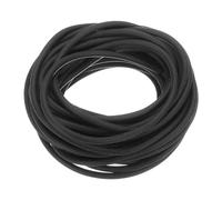 sourcing map Silicone Foam Seal Strip, 3.5mm(0.14") Dia 6 Meters(19.69 Ft) Long Sponge Rubber Weather Seal Strip Round Rubber Cord Solid for Machinery and Industries, Black
