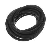 sourcing map Silicone Foam Seal Strip, 6mm(0.24") Dia 3 Meters(9.84 Ft) Long Sponge Rubber Weather Seal Strip Round Rubber Cord Solid for Machinery and Industries, Black