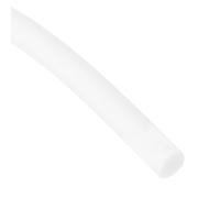 sourcing map Silicone Foam Seal Weather Strip 11 mm 2 m 6.5ft Sponge Rubber Cord Solid White
