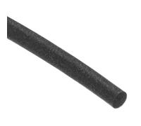 sourcing map Silicone Foam Seal Weather Strip 2.5mm 2.5m 8ft Sponge Rubber Cord Solid Black