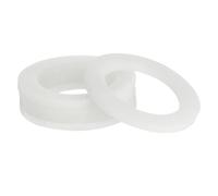 sourcing map Silicone Gasket, 46.5mm OD 32mm ID 3mm Width VMQ Seal Rings Washer for Shower Head Water Hose Faucet Plumbing Pipeline, White 10Pcs