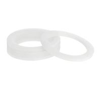 sourcing map Silicone Gasket, 56mm OD 42mm ID 3mm Width VMQ Seal Rings Washer for Shower Head Water Hose Faucet Plumbing Pipeline, White 5Pcs
