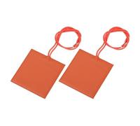 sourcing map Silicone Heating Pad, 12V 10W Heater Film Flexible Heating Plate 60mmx60mm Heater Mat for Constant Temperature, Pack of 2