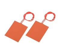 sourcing map Silicone Heating Pad, 12V 25W Heater Film Flexible Heating Plate 100mmx80mm Heater Mat for Constant Temperature, Pack of 2