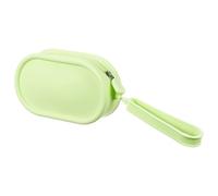 sourcing map Silicone Makeup Bag, 7 Inch Round Cosmetic Bag Waterproof Makeup Pouch Travel Toiletry Organizers for Women (Large, Green)