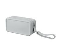 sourcing map Silicone Makeup Bag, 7 Inch Square Cosmetic Bag Waterproof Makeup Pouch Travel Toiletry Organizers for Women (Large, Gray)