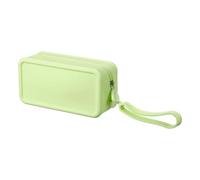 sourcing map Silicone Makeup Bag, 7 Inch Square Cosmetic Bag Waterproof Makeup Pouch Travel Toiletry Organizers for Women (Large, Green)