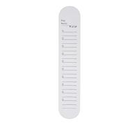 sourcing map Silicone Memo Wrist Band 9.33" x 1.8" 20cm 8 Inch Measure Ruler Waterproof Reusable Slap Bracelets Writable Erasable Wearable Strap Line Block Wristbands for Daily Life, White