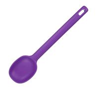 sourcing map Silicone Nonstick Mixing Spoon, 11" Heat Resistant Non-Stick Cooking Spoon Long Handle Flexible Spatula Kitchen Baking Tool for Stirring Ladling Serving Food, Purple