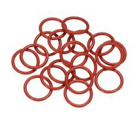 sourcing map Silicone O-Ring 17mm OD 13mm ID 2mm Width Red 20 Pcs