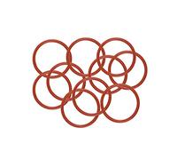 sourcing map Silicone O-Ring, 20mm OD, 17mm ID, 1.5mm Width, VMQ Seal Rings Gasket, Red, Pack of 10
