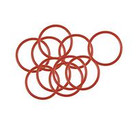 sourcing map Silicone O-Ring, 21mm OD, 18mm ID, 1.5mm Width, Red, 10 Pack | VMQ Seal Rings Gasket