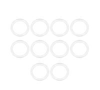 sourcing map Silicone O-Ring,27mm OD,21mm ID,3mm Width,White,Pack of 10