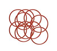 sourcing map Silicone O-Ring, 28mm OD, 25mm ID, 1.5mm Width, VMQ Seal Rings Gasket, Red, Pack of 10