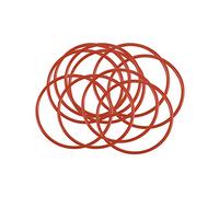 sourcing map Silicone O-Ring, 31mm OD, 28mm ID, 1.5mm Width, Red, 10 Pack | VMQ Seal Rings Gasket