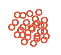 sourcing map Silicone O-Ring, 4.5mm OD, 2.5mm ID, 1mm Width, VMQ Seal Rings Gasket, Red, Pack of 30