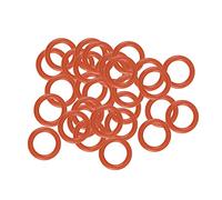 sourcing map Silicone O-Ring, 6mm OD, 4mm ID, 1mm Width, VMQ Seal Rings Gasket, Red, Pack of 30