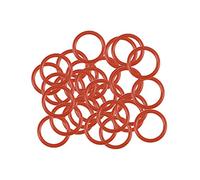 sourcing map Silicone O-Ring, 8.5mm OD, 6.5mm ID, 1mm Width, VMQ Seal Rings Gasket, Red, Pack of 30